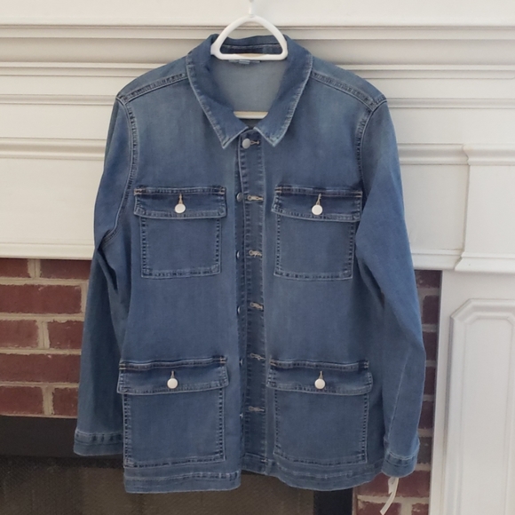 Denim jacket, coat,  size XL NWT - Picture 1 of 8